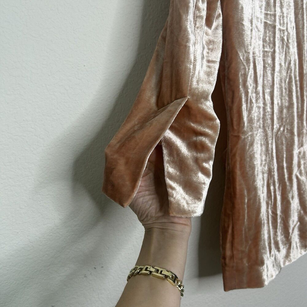 A.L.C. Ford Pink Crushed Velvet Blazer 0 - Picture 7 of 10